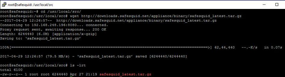 going in /usr/local/src directory