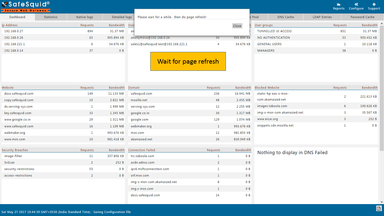 waiting for page refresh, Picture