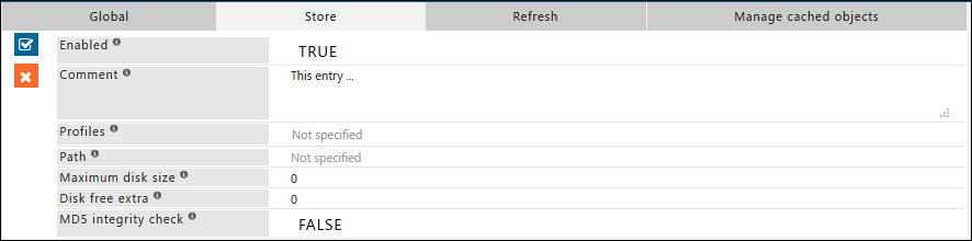 showing &quot;Store&quot; tab of caching
