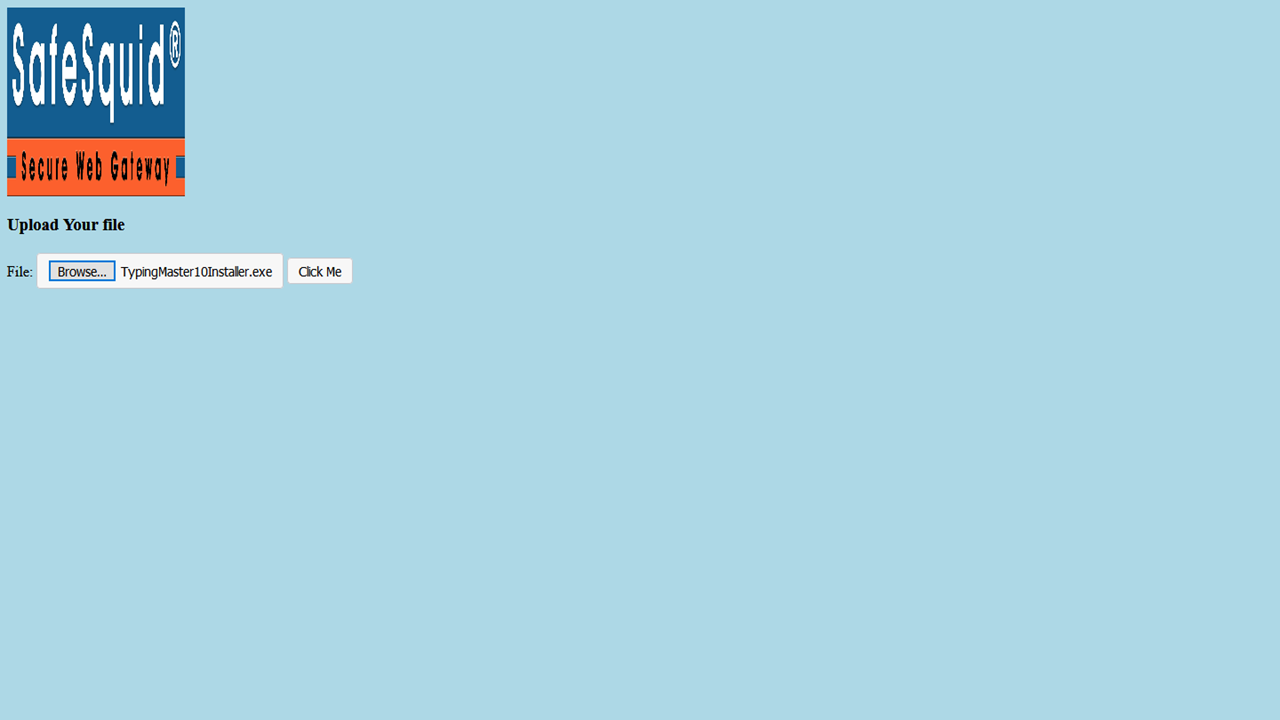 Select the file to Upload to check Maximum limit on the Upload size