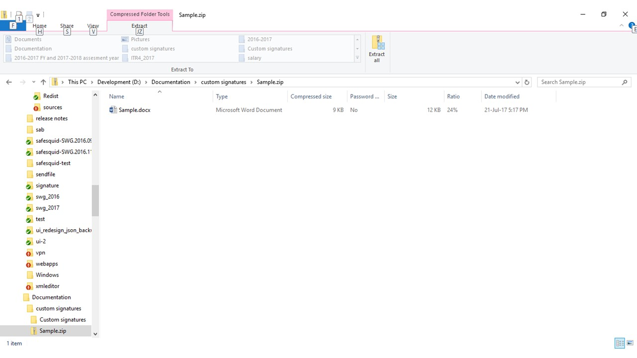 Create a dummy Microsoft file and include your set of keywords into it to Block Emails or Files including archives or Social Posts using Keywords