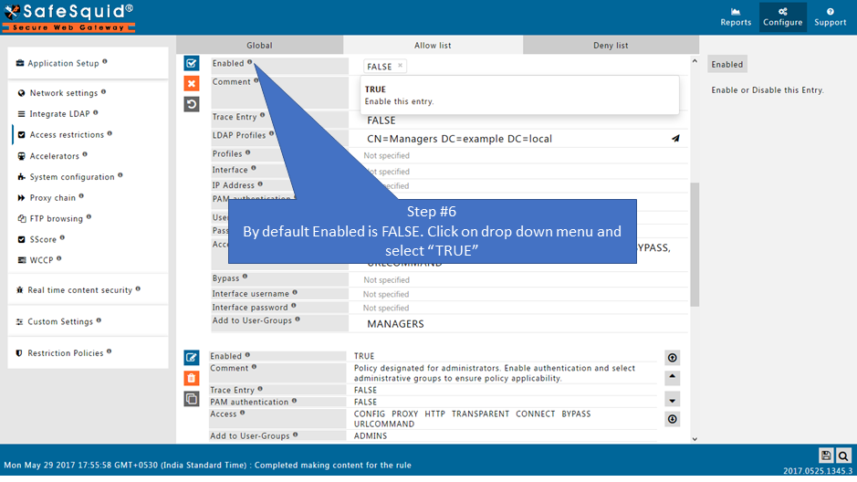 by default enabled field is false. make it true 
